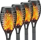 4PACK Led Solar Power Tiki Torch Flame Flickering Light Outdoor Garden Lawn Lamp. Fixed Price $14.99.