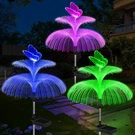 Weepong Solar Garden Lights 3 Pack Color Changing Jellyfish Butterfly. Fixed Price $45.30.