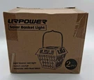 Urpower Solar Basket Lights 2PC Set Outdoor Led Brushed Copper Design. Fixed Price $23.99.