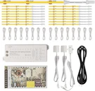Smart Led Motion Sensor Stair Lights, 40" Cuttable Warm Yellow, 16 Steps. Fixed Price $331.99.