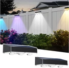 Pack Solar Fence Lights Outdoor, 3 Bulbs Rgb Color Glow Led, 12 Modes. Fixed Price $26.15.