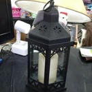 Mainstays Lantern W/ Flamelss Led Pillar Candle Battery No Box. Fixed Price $39.97.