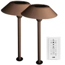 Feit Electric 2-PACK Onesync Landscape Bronze Solar Led Smart Path Light Cct Rgb. Fixed Price $49.49.