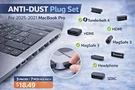 Pcs Anti Dust Dirt Plug Cups Set For 2025-2021 Macbook Pro 14.2 Inch 16.2. Fixed Price $18.49.