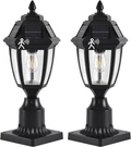 Solar Outdoor Post Lights 2 Pack, Dusk To Dawn Column With Pier Mo. Fixed Price $87.58.
