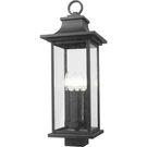 Z-lite 5017PHBS-BK Tiberius Light 24.5 Inch Black Outdoor Post Mount Fixture. Fixed Price $354.00.