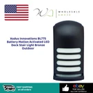 Xodus Innovations BL775 Battery Motion Activated Led Deck Stair Light Bronze Out. Fixed Price $34.99.