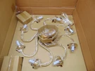 Thomas Lighting Transitional Colonial 8 Chandelier Brass Finish M-2209-1. Fixed Price $15.00.