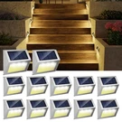 Jsot 12 Pack Solar Lights Outdoor Waterproof For Stairs - Deck Stainless Steel. Fixed Price $71.74.