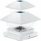 Home Zone Security Decorative Outdoor Solar Post Lights White No Wiring 2 Set. Fixed Price $29.95.