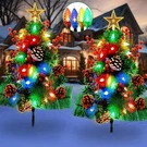 Pack 29.5 Pre-lit Outdoor Pathway Christmas Trees With 40 Led Lights 8 Modes. Fixed Price $39.99.