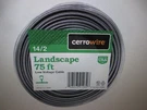 Cerrowire 75 Ft. 14/2 Black Stranded Low-voltage Landscape Lighting. Fixed Price $35.95.