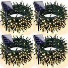 Sanjicha Solar Powered String Lights, 400LED, Multicolor, 4-PACK. Fixed Price $93.60.