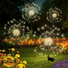 Seewelumi Solar Garden Lights 4PK 120 Led Firework Warm White. Fixed Price $54.99.