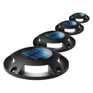 Solar-powered Waterproof Integrated Led Deck Lights 20 Lumens 4 Pack. Fixed Price $34.99.