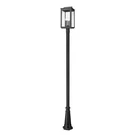 Z-lite Hartwell 4 Light Outdoor Post Mounted Fixture In Sand Black Color. Fixed Price $717.40.