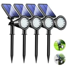 Kev 800 Lumens Solar Spot Lights OUTDOOR,18 Leds Cool WHITE-4 Pack. Fixed Price $79.70.