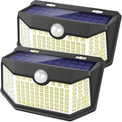 Hmcity 120 Led Solar Motion Sensor Lights - 3 Modes, Waterproof, Packs. Fixed Price $28.66.