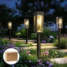 Philips 8 Packs Solar Pathway Lights Outdoor, Glass Metal Led Garden Landscape. Fixed Price $64.83.