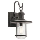 Kichler 49194 Weathered Zinc Riverwood 1-LIGHT 19.5"H Outdoor Wall Sconce. Fixed Price $65.49.