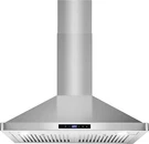 30" Vista Collection Wall Mount Range Hood, 380 Cfm, Stainless Steel, Led Lights. Fixed Price $411.99.