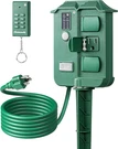 Outdoor Power Stake Timer Waterproof, Grounded Outlets, 6FT Extension Cord, 10. Fixed Price $31.95.