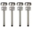 Pure Garden Solar Powered Stainless Steel Path Led Lights (4-PACK). Fixed Price $12.99.