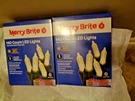 2 Pack Merry Brite Each 140 Count Led Mini Style Lights White Bulb Green Wire. Fixed Price $24.99.