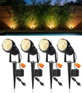 12W Landscape Lighting, IP66 Waterproof Spotlight With 6.6FT Cable Warm White. Fixed Price $46.57.