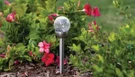 Berkley Jensen Steel Solar Crackle Glass Ball Pathway Led- 8 Pack. Fixed Price $44.95.