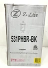 Z-lite Portland 1-LIGHT Black 18 In. Hardwired Outdoor Post Clear Glass. Fixed Price $104.95.
