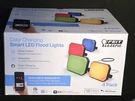Feit 4-PACK Color Changing Smart Flood Lights With Remotesku: FLD/RGBW/AG/4. Fixed Price $135.00.