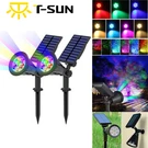 2PKS Solar Landscape Spotlights Rgb Driveway Outdoor Garden Wall Usa. Fixed Price $39.99.