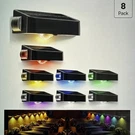 Waterproof Solar Fence Lights Outdoor 8 Pack 12 Rgb Color Changing Mode. Fixed Price $49.95.