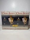 Solid Brass Vtg Prime Classic Series Model 1603-02 2-PACK Outdoor Light Lanterns. Fixed Price $129.99.