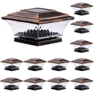 Huyieno Solar Post Cap Lights Outdoor Led Lighting Deck Fence Two. Fixed Price $115.21.