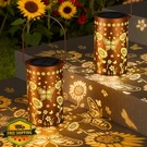 Simlix 2PK Solar Lanterns Outdoor Waterproof Sunflower Butterfly. Fixed Price $62.99.