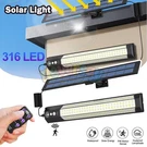 Double Head Led Solar Light Outdoor Indoor Pendant Garden Security Flood Lamp. Fixed Price $23.99.