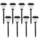 Solar Outdoor Pathway Lights Matt Black Stainless Steel Painted Led Fo.... Fixed Price $56.35.