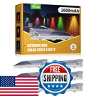 Yilaie Solar Fence Lights Outdoor - Warm White & Rgb 6 Color,. Fixed Price $63.43.
