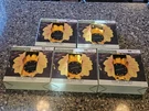 Set Lot Of 5 Garden Solar Powered Sun Flower Yard Stake Yellow Light. Fixed Price $29.99.