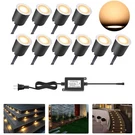 Rnehon Led Deck Light Kits With Protecting Shell, Recessed 12V Low Voltage La.... Fixed Price $73.51.
