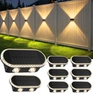 Solar Fence Lights Outdoor: IP65 Waterproof Wall Lighting With Dual Focused L.... Fixed Price $77.11.