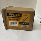 Top Rail Sleeve 1-5/8 X 6, Vivida Chain Link Fence Parts, Qty 4. Fixed Price $24.02.