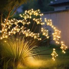 Jjgoo Solar Garden Lights, New Upgraded 2 Pack Swaying Starburst Light,. Fixed Price $12.95.