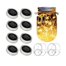 Solar Mason Jar Lights Updated , 8 Pack 20 Led Waterproof Fairy Fi... Fast Ship. Fixed Price $32.96.