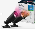 Wiz Outdoor Rgb Led Spotlights W/ Power Adapter Smart Starter Kit Not Comp Hue. Fixed Price $59.11.