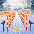 24-PACK Solar Candy Cane Lights, 8 Modes Waterproof Christmas Outdoor Decor. Fixed Price $84.99.