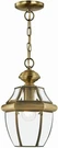 Livex Lighting 2152-01 Monterey 1-LIGHT Outdoor Hanging Lantern, Antique Brass. Fixed Price $59.99.