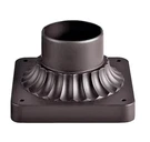 Kichler 9592 Az Bronze Aluminum Outdoor Pedestal Mount, 5.75 X 3.5. Fixed Price $12.74.